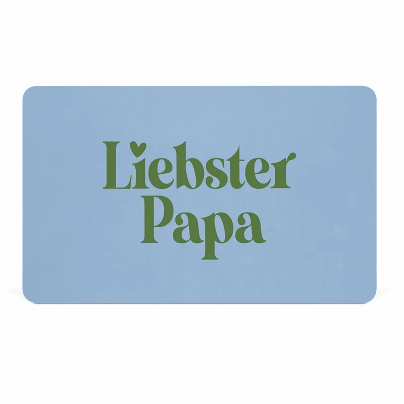 PPD Liebster Papa D@H Tray, Frühstücksbrettchen, Brettchen, Frühstück, Resopal, Blau, 586003085