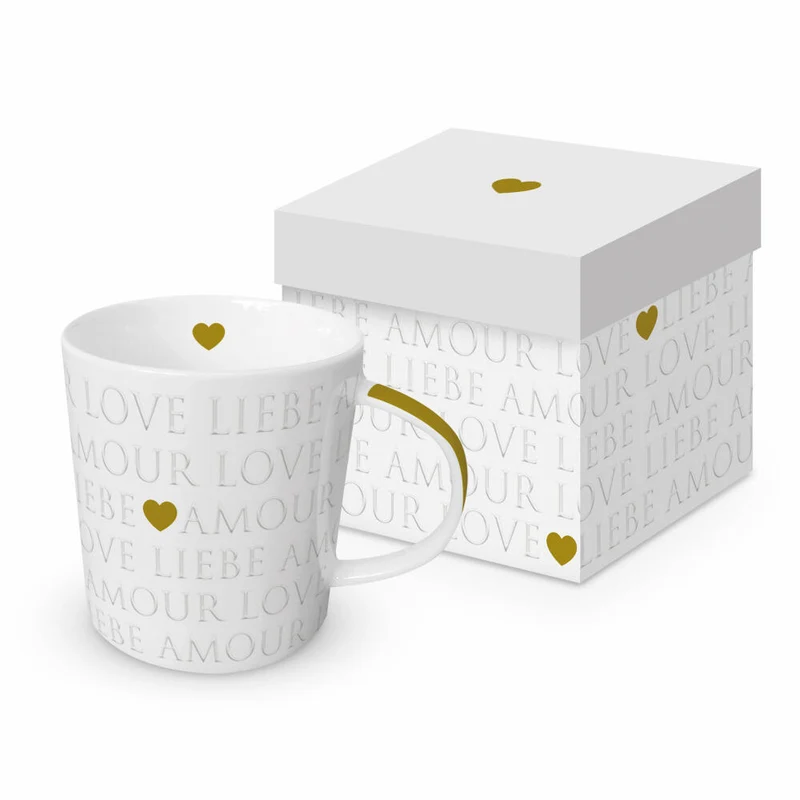 PPD Love Letters pearl Trend Mug, Kaffeetasse, Becher, Tasse, New Bone China, 400 ml, 164502735