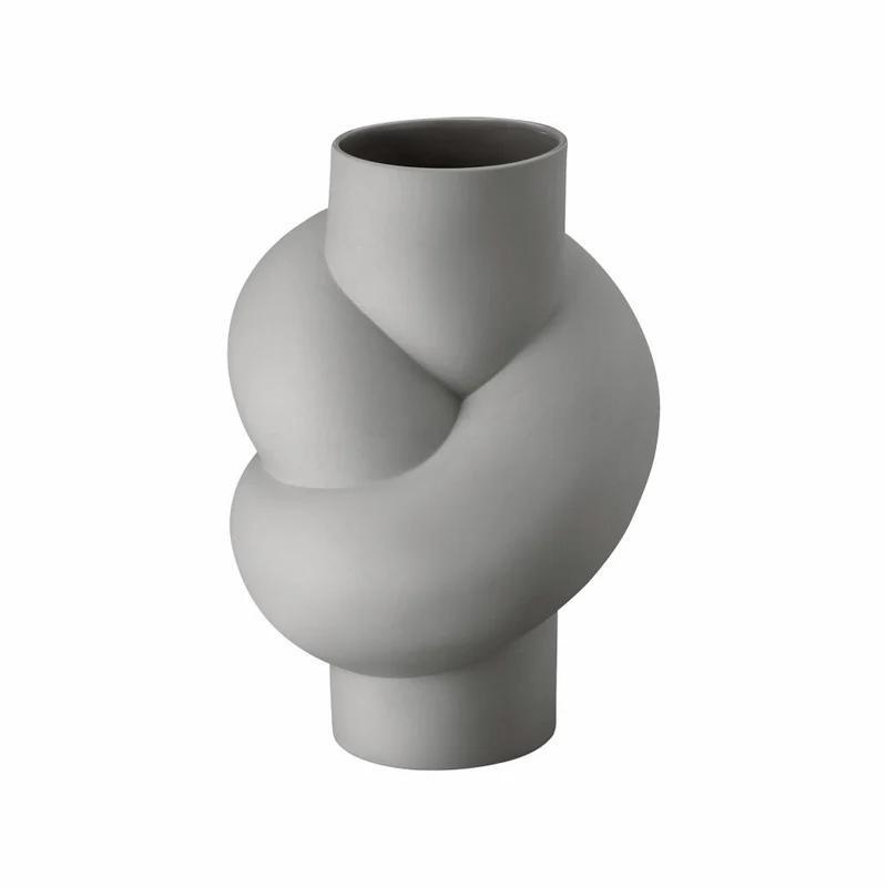 Rosenthal Vase Lava, Dekovase, Porzellan, Grau, 25 cm, 14628-426320-26025