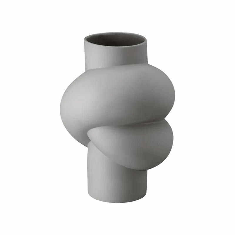 Rosenthal Vase Lava, Dekovase, Porzellan, Grau, 25 cm, 14628-426320-26025