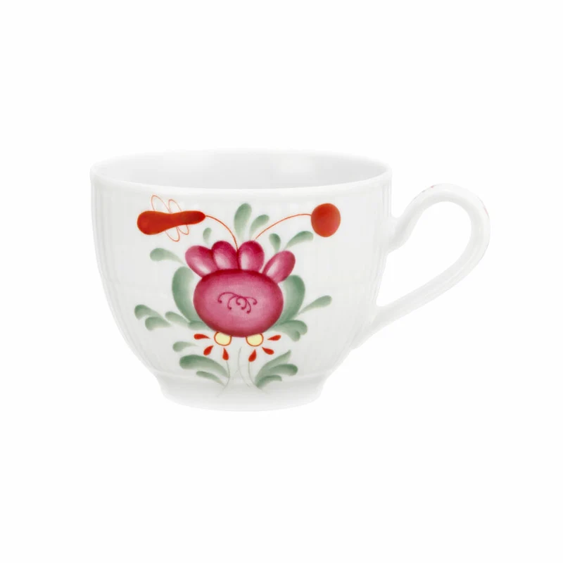 Seltmann Weiden Kaffeeobertasse Amina Ostfriesenrose, Becher, Porzellan, Bunt, 250 ml, 001.774597