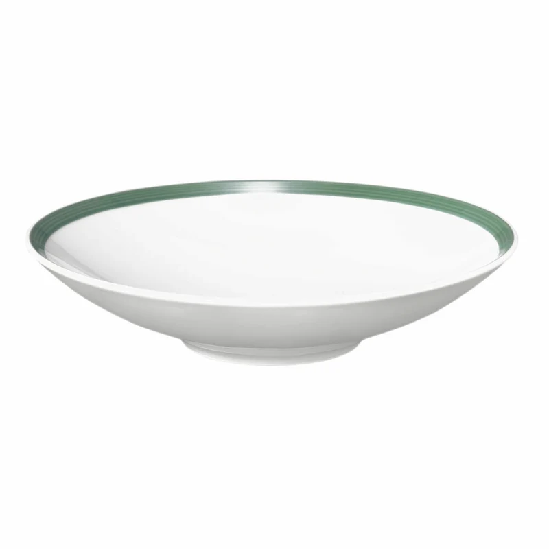 Seltmann Weiden Pasta-/Suppenteller Life Nature Baumstruktur, Porzellan, Grün, 23 cm, 001.774925
