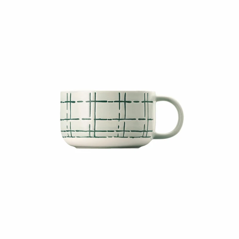Thomas Kombi-Obertasse Fun Karo Light, Porzellan, Grau, 280 ml, 11910-402001-14772