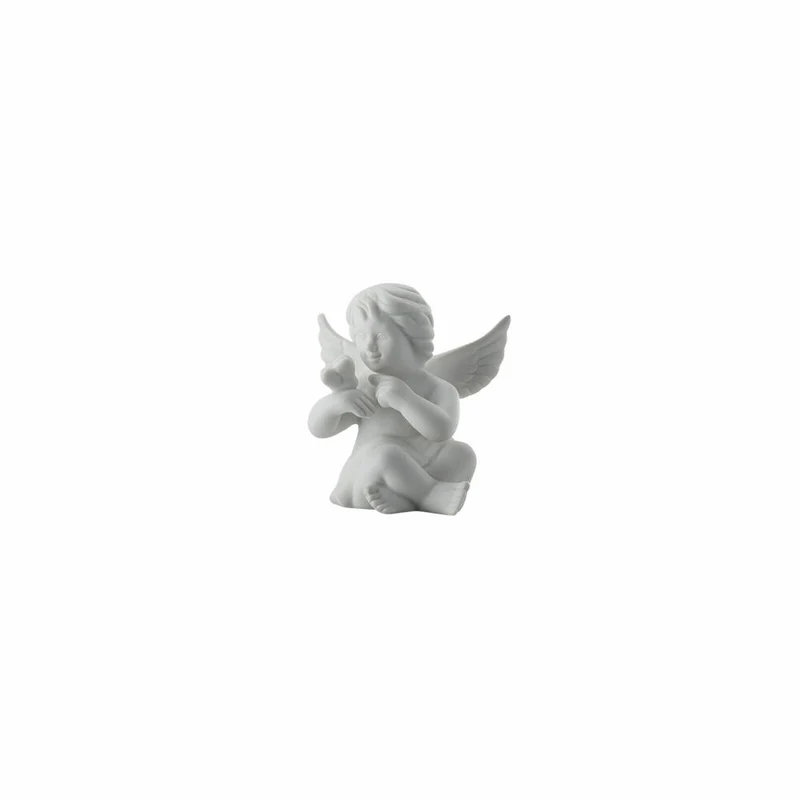 Rosenthal Dekofigur Engel mit Schmetterling, Porzellan, Weiß, 5 cm, 69054-000102-90525