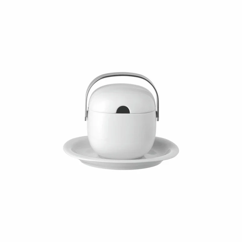 Rosenthal Sauciere Suomi mit Unterteller, Porzellan, Weiß, 520 ml, 17000-800001-11624