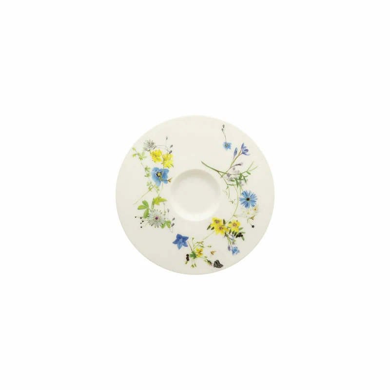 Rosenthal Kaffee-Untertasse Brillance - Fleurs des Alpes, Bone China, Mehrfarbig, 15.4 cm, 10530-405108-14741