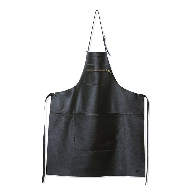 Lederschürze Black