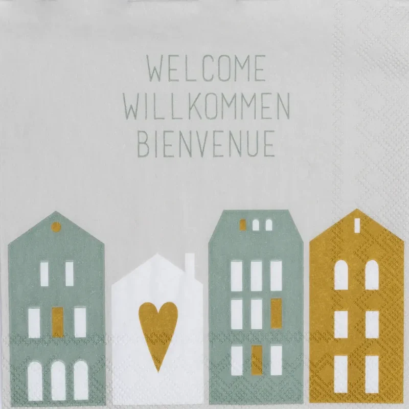 RAEDER DESIGN Cocktailervietten Welcome