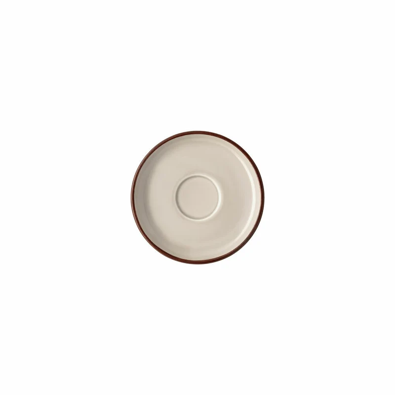 Rosenthal Espresso-Untertasse Profi Casual Shell, Porzellan, Grau-Braun, 12.7 cm, 10660-405404-14716