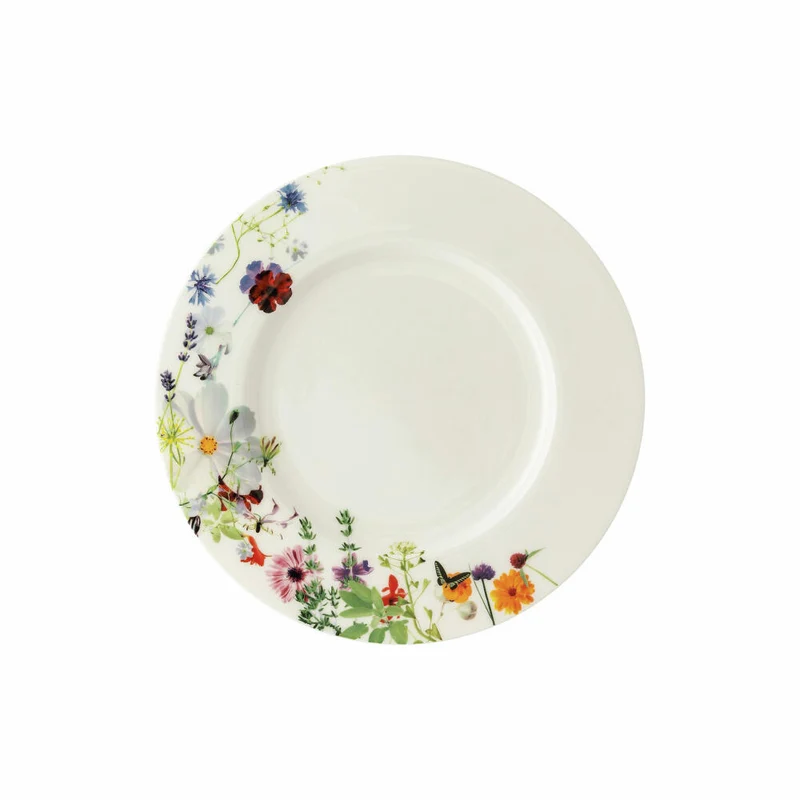 Rosenthal Frühstücksteller Brillance - Grand Air mit Fahne, Bone China, Mehrfarbig, 23 cm, 10530-405109-10023