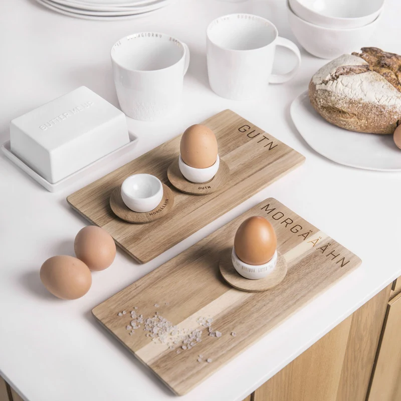 RÄDER DESIGN Eierbecher mit Unterteller - Guten Appetit