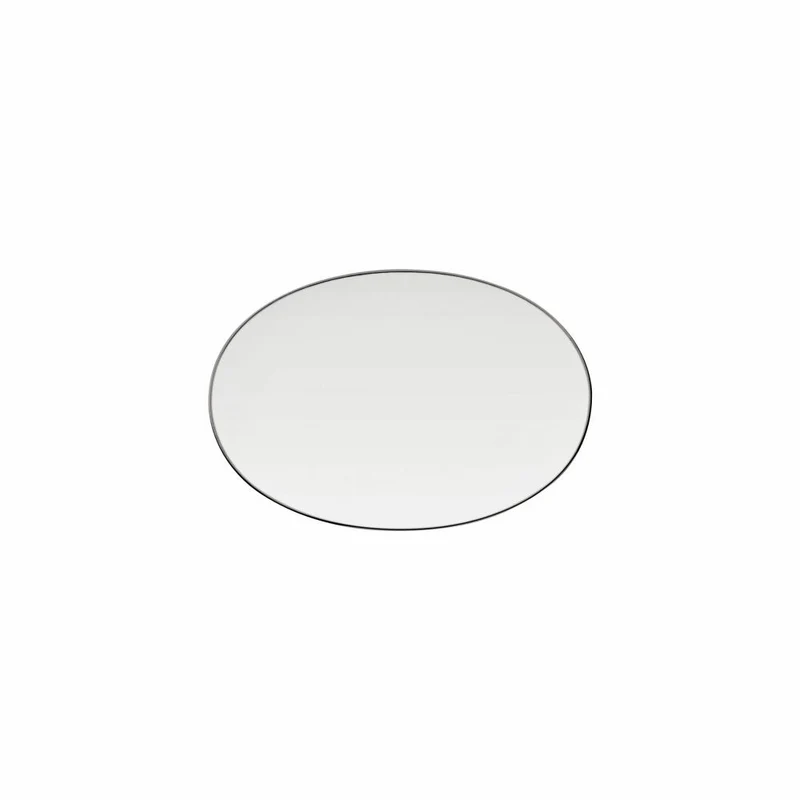 Rosenthal Servierplatte TAC Gropius Platin, Porzellan, Weiß-Silber, 18 cm, 11280-403241-12718
