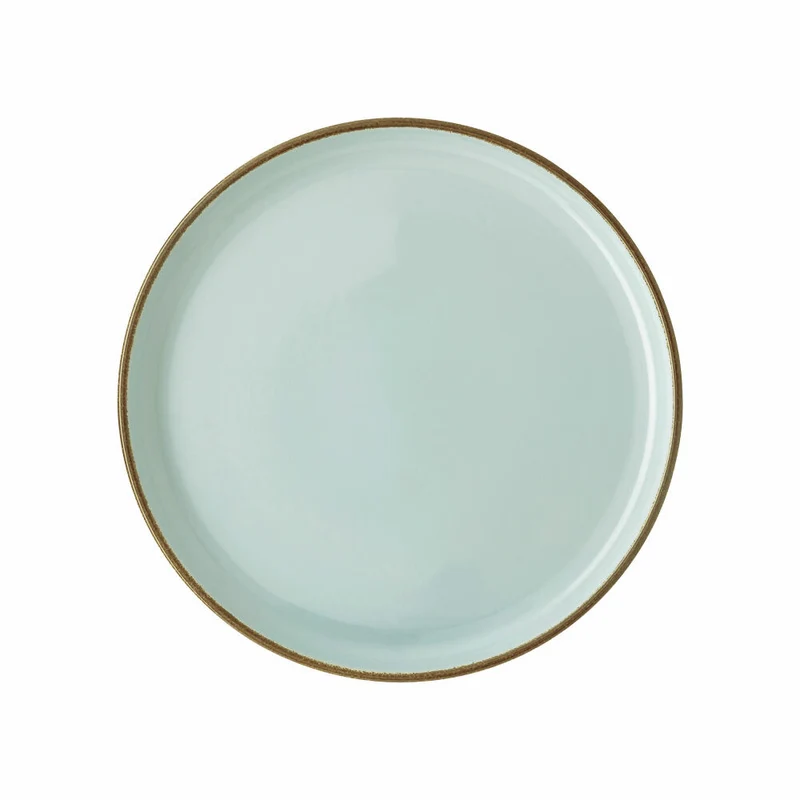 Rosenthal Teller Profi Casual Mint flach 22 cm, Porzellan, Grün-Braun, 27 cm, 10660-405406-10867