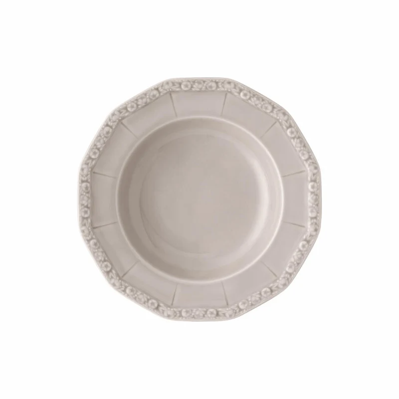 Rosenthal Suppenteller Maria Pale Orchid, Porzellan, Grau, 23 cm, 10430-407168-10323