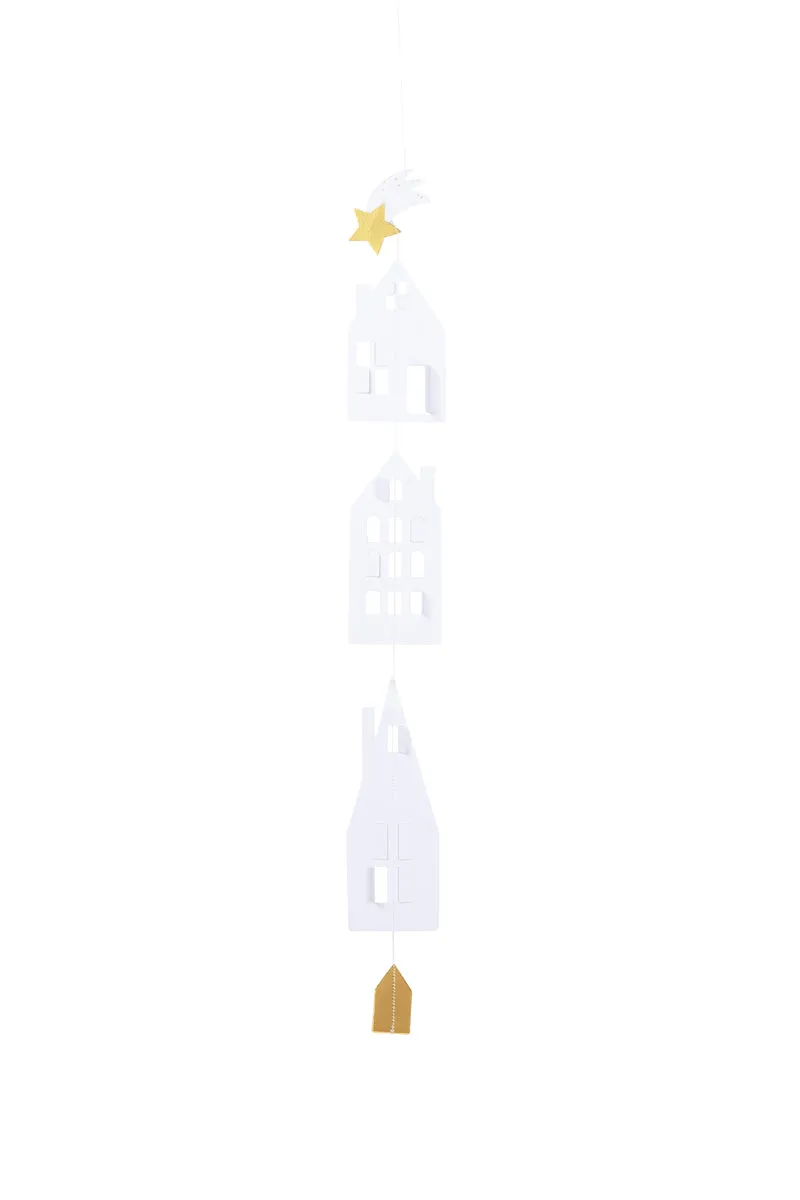 RAEDER DESIGN Häuschenkette Winterstadt kurz