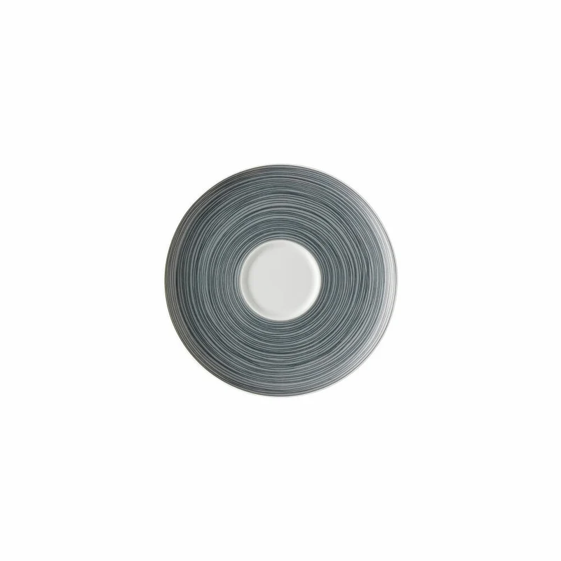 Rosenthal Tee-Untertasse TAC Gropius Stripes 2.0 matt, Porzellan, Grau, 15.7 cm, 11280-403264-14641