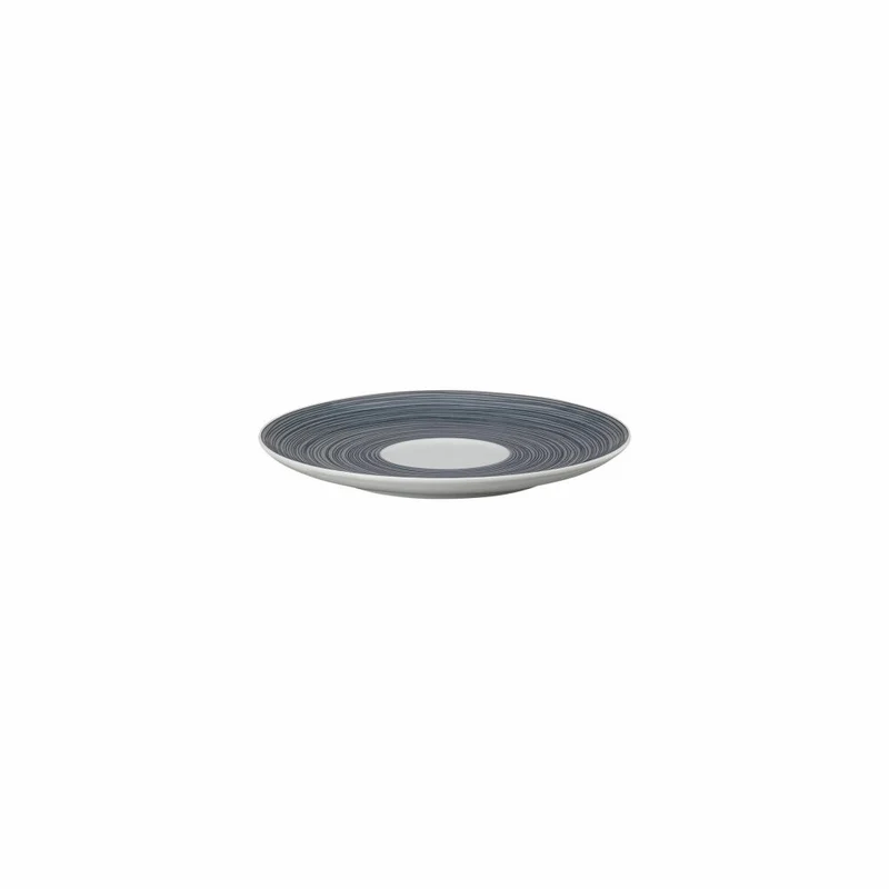 Rosenthal Tee-Untertasse TAC Gropius Stripes 2.0 matt, Porzellan, Grau, 15.7 cm, 11280-403264-14641