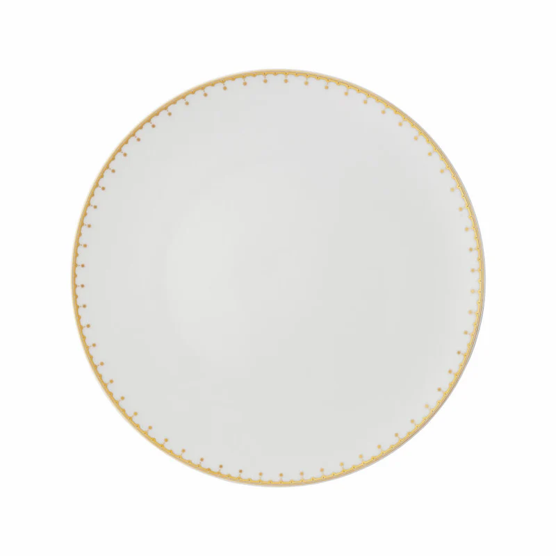 Rosenthal Speiseteller TAC Gropius Festive Celebration, Porzellan, Weiß-Gold, 28 cm, 11280-426373-10229
