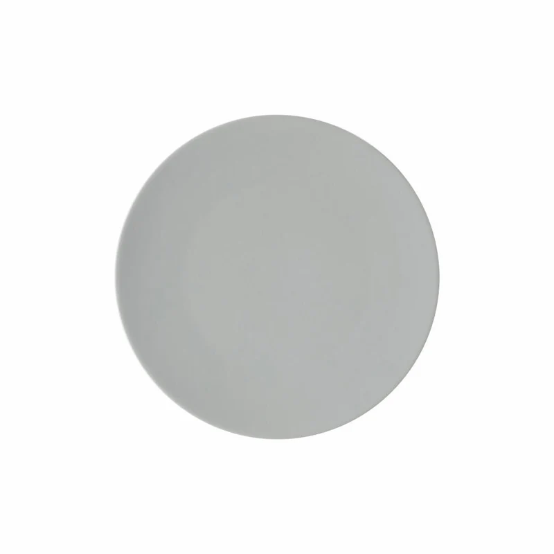 Rosenthal Frühstücksteller TAC Sensual Gentle Grey, Porzellan, Grau, 22 cm, 11280-403272-10222