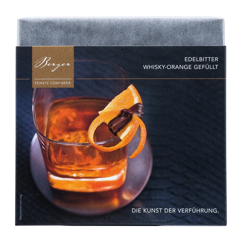 Zartbitter Whisky Orange gefüllt