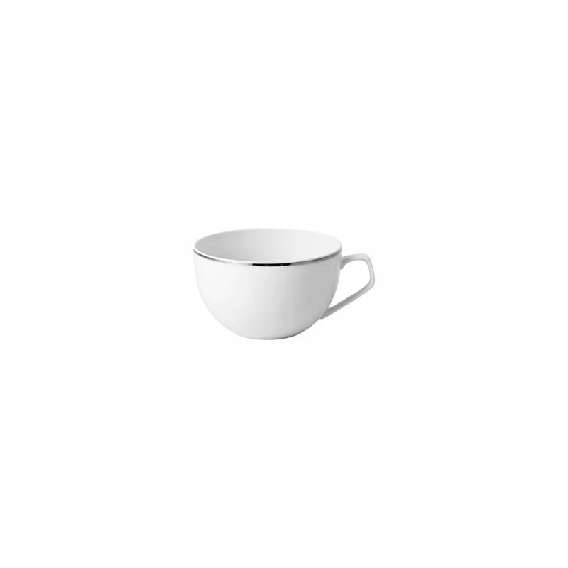 Rosenthal Kombi-Obertasse TAC Gropius Platin, Porzellan, Weiß-Silber, 300 ml, 11280-403241-14772