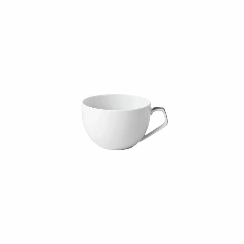 Rosenthal Espresso-Obertasse TAC Gropius Skin Platin, Porzellan, Weiß-Silber, 120 ml, 11280-403239-14717