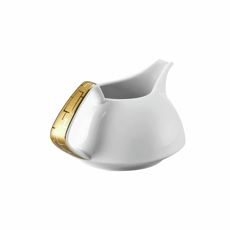 Rosenthal Milchkännchen TAC Gropius Skin Gold für 6 Personen, Porzellan, Weiß-Gold, 250 ml, 11280-403255-14430