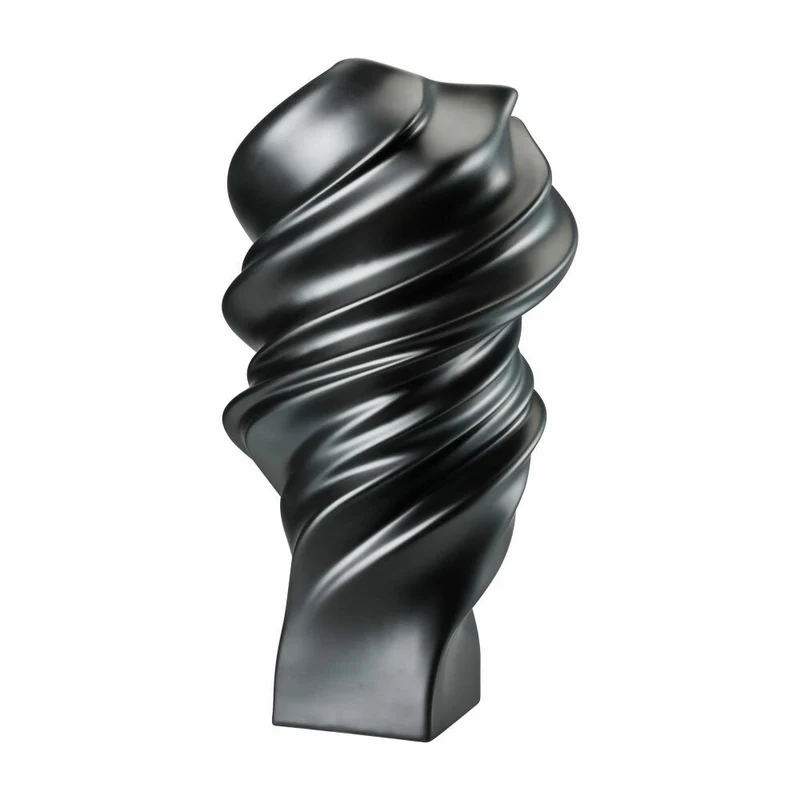 Rosenthal Vase Squall Schwarz, Dekovase, Porzellan, Schwarz, 32 cm, 14463-105000-26032