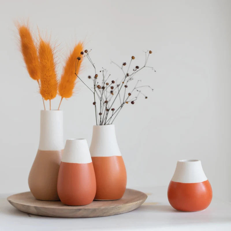 RAEDER DESIGN Mini Pastellvasen Erdtöne