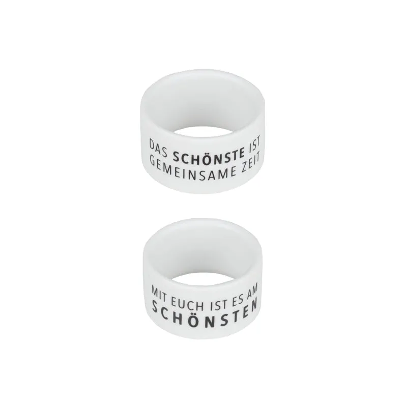 RAEDER DESIGN Serviettenring Set Das Schönste