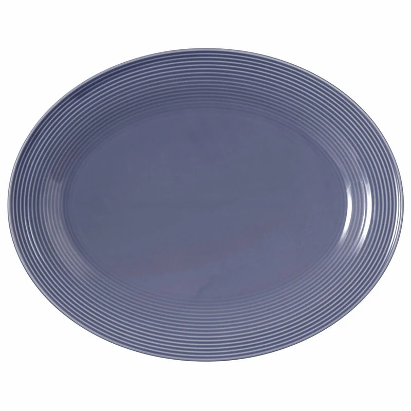 Seltmann Weiden Servierplatte oval Beat Fliederblau, Porzellan, 35 x 28 cm, 001.773728