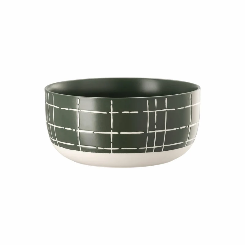 Thomas Schüssel Fun Karo Dark, Schale, Porzellan, Grün, 24 cm, 11910-402002-13324