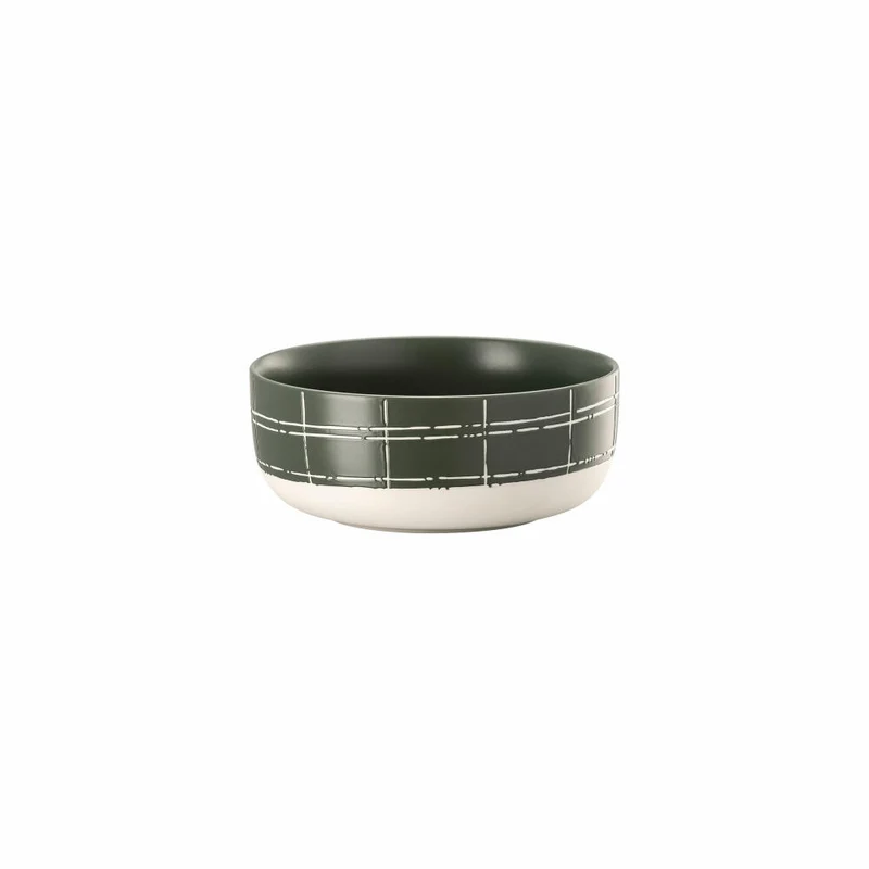 Thomas Müslischale Fun Karo Dark, Porzellan, Grün, 15 cm, 11910-402002-15455