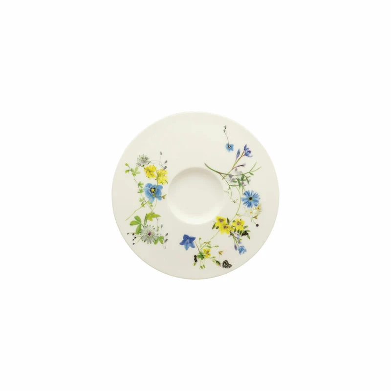 Rosenthal Tee- und Cappuccino-Untertasse Brillance - Fleurs des Alpes, Bone China, Mehrfarbig, 16.2 cm, 10530-405108-14676