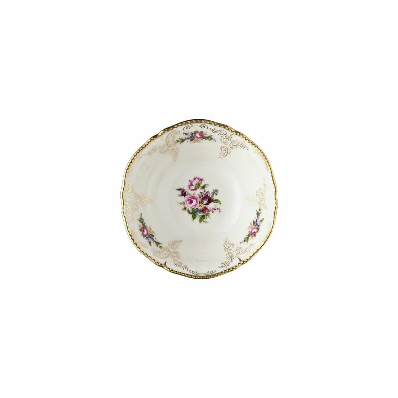 Rosenthal Dessertschale Sanssouci Elfenbein Diplomat, Porzellan, Mehrfarbig, 15 cm, 20480-308550-10515