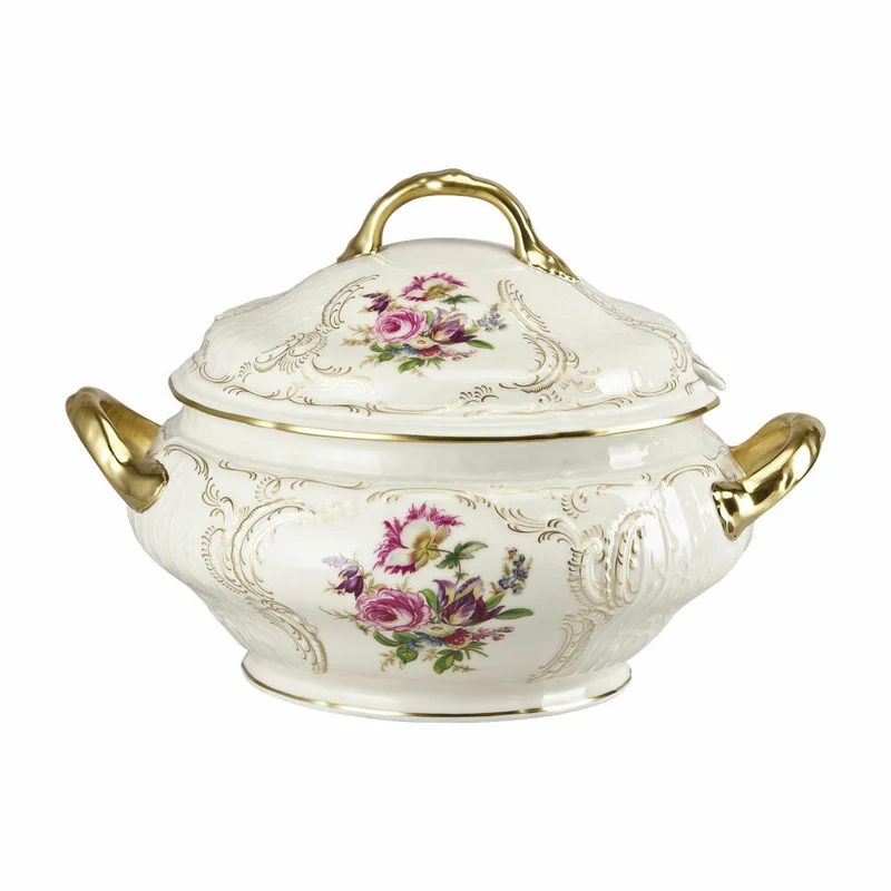 Rosenthal Terrine Sanssouci Elfenbein Diplomat, Porzellan, Mehrfarbig, 3.9 L, 20480-308550-11020