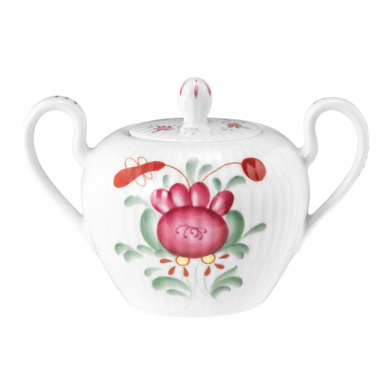 Seltmann Weiden Zuckerdose mit Griffen Amina Ostfriesenrose, Porzellan, Bunt, 230 ml, 001.775218