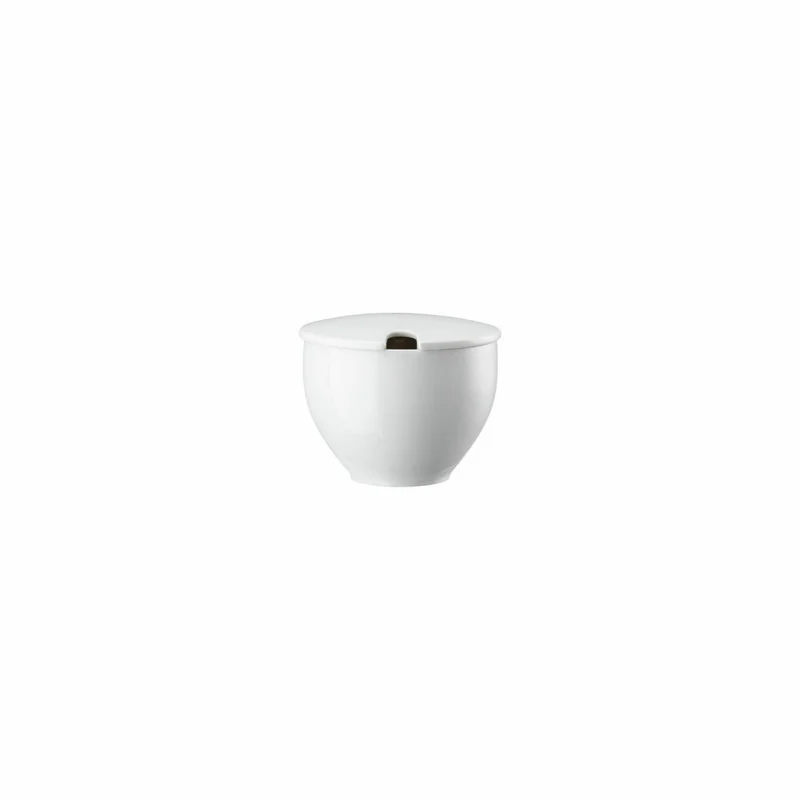 Rosenthal Zuckerdose Junto mit Einschnitt, Porzellan, Weiß, 10540-800001-14386
