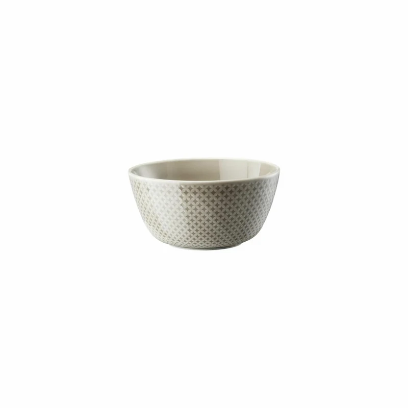 Rosenthal Müslischale Junto Pearl Grey, Porzellan, Grau, 14 cm, 10540-405201-15454
