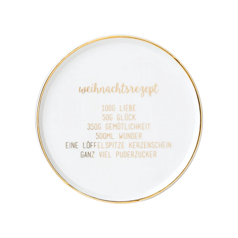 RAEDER DESIGN Wintergenuss Teller Weihnachtsrezept