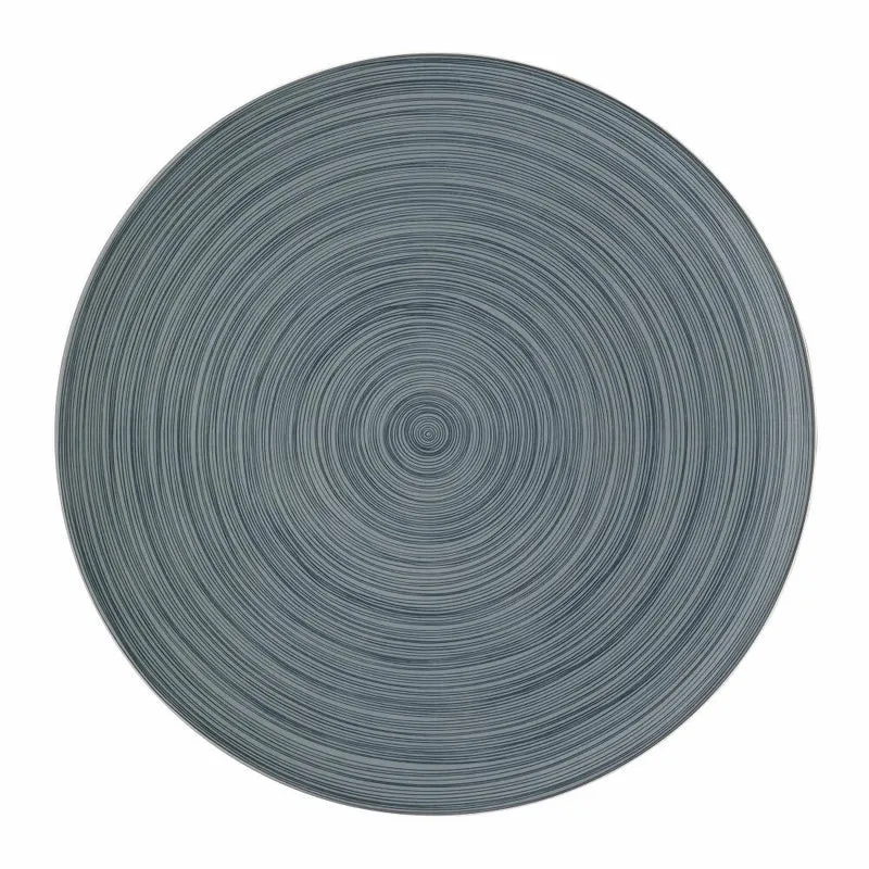 Rosenthal Platzteller TAC Gropius Stripes 2.0 matt, Porzellan, Grau, 33 cm, 11280-403264-10263
