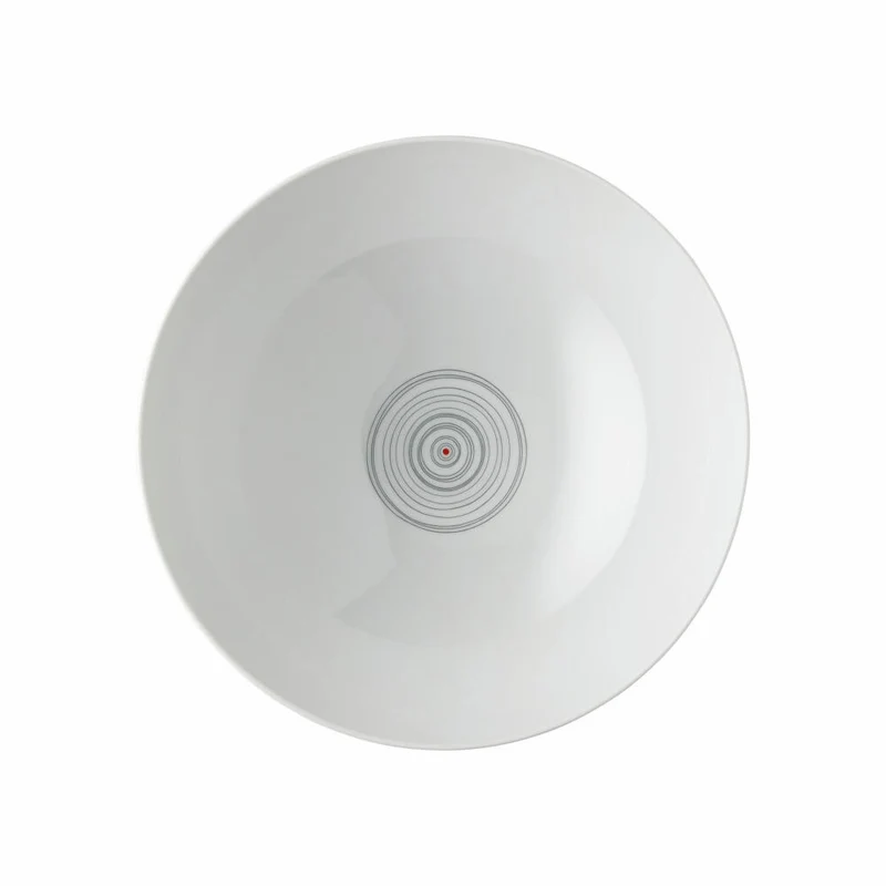 Rosenthal Schüssel TAC Gropius Stripes 2.0, Porzellan, Grau, 26 cm, 11280-403261-13326