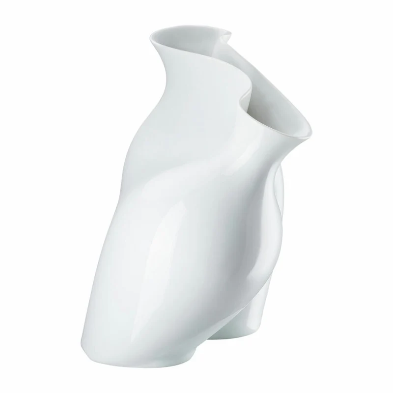 Rosenthal Vase La Chute, Dekovase, Porzellan, Weiß, 26 cm, 14484-800001-26026