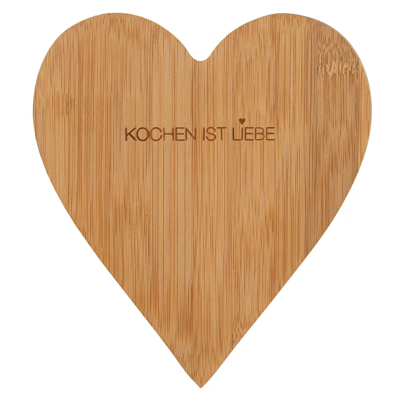 RAEDER DESIGN Bambusherz Kochen ist Liebe