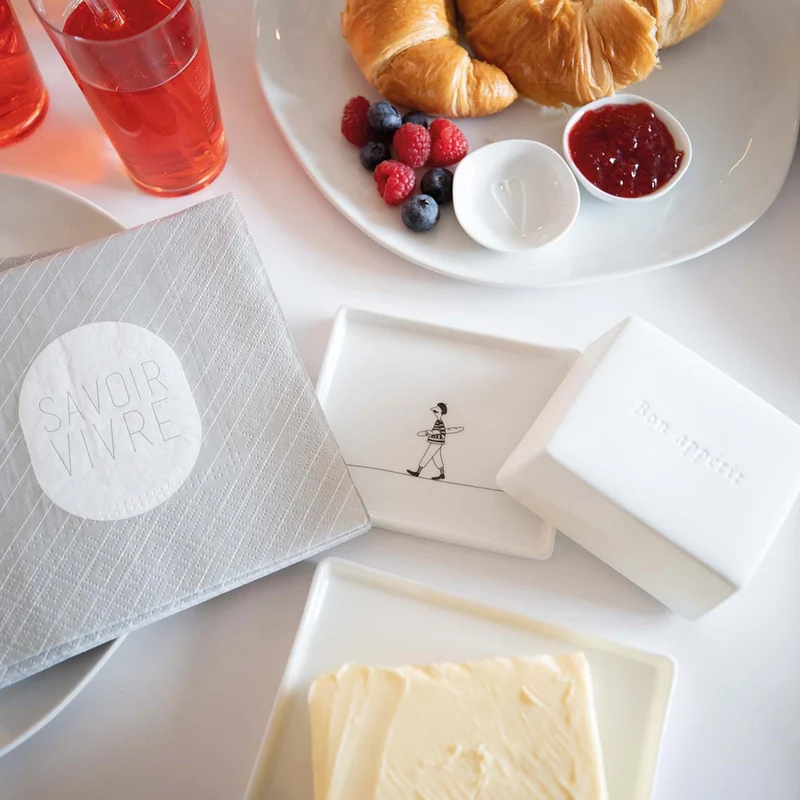 RAEDER DESIGN Butterdose - Bon Appetit in 2 Größen