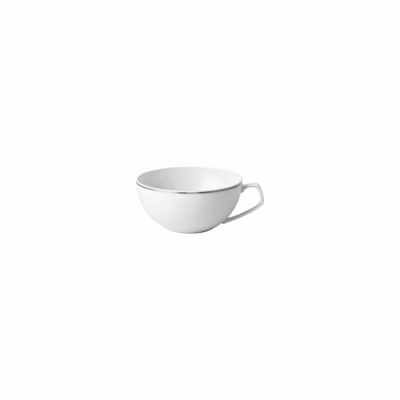 Rosenthal Tee-Obertasse TAC Gropius Platin, Porzellan, Weiß-Silber, 240 ml, 11280-403241-14642