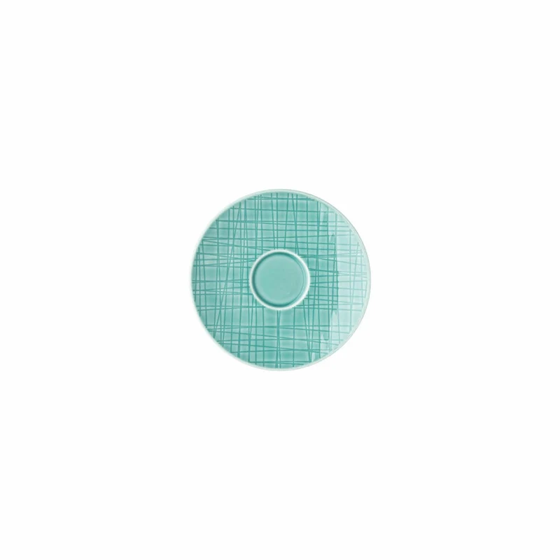 Rosenthal Espresso-Untertasse Mesh Colours Aqua, Porzellan, Blau, 12.2 cm, 11770-405152-14716