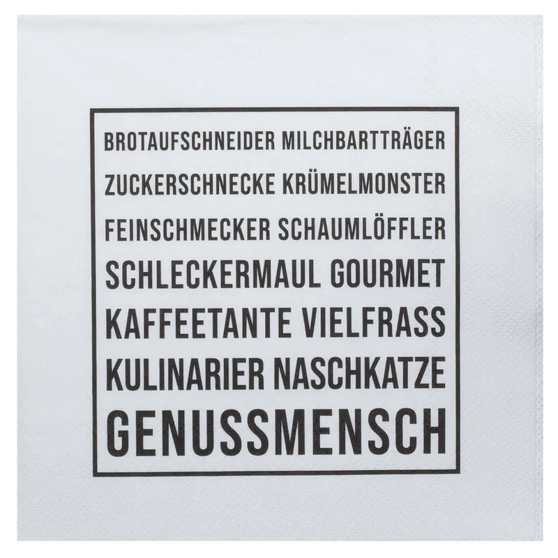 RAEDER DESIGN Papierservietten Genussmensch
