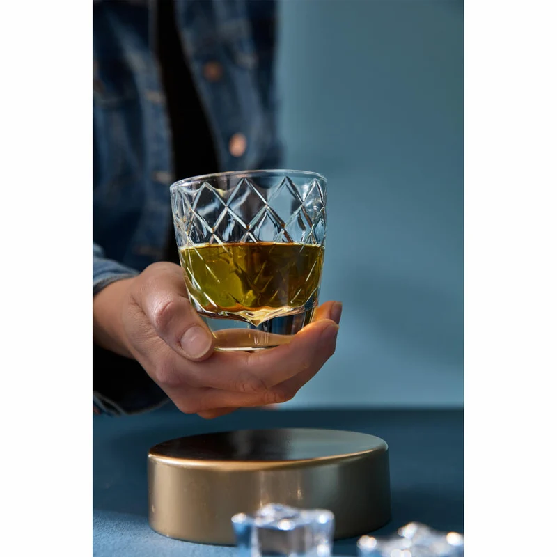 Ritzenhoff Whiskygläser 2er Set Picco Cappuccino, RDT F25, Kristallglas, 205 ml, 3992002