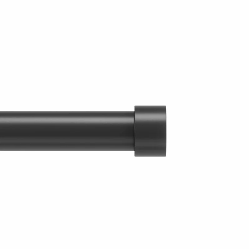 Umbra Teleskop-Gardinenstange Cappa, Vorhangstange, Stahl, Schwarz Matt, 91 - 168 cm, 1021409-038